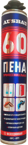 Пена монтажная профессиональная AUSBAU 60 ВСЕСЕЗОННАЯ /12