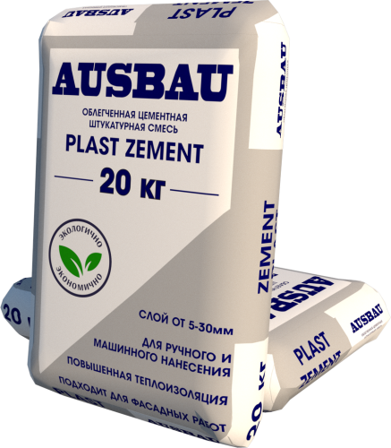 Штукатурка AUSBAU PLAST ZEMENT (20 кг) /64
