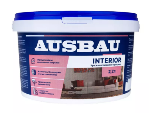 Краска интерьерная латексная AUSBAU INTERIOR (2,7 л) /144